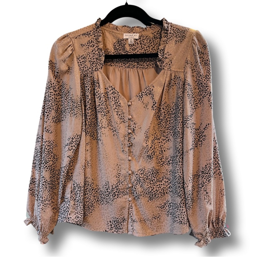Current Air Leopard Print Blouse - image 4